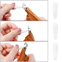 Coupe-ongles professionnel faux-ongles faux-ongles pointu coupe-ongles en U pour coupe-ongles en acrylique en acier inoxydable