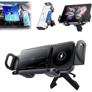 <span class=keywords><strong>Support</strong></span> de <span class=keywords><strong>chargeur</strong></span> de voiture sans fil multifonctionnel à 360 rotation Écran pliable Chargement rapide pour <span class=keywords><strong>Samsung</strong></span> Galaxy Z Fold Ultra Phone Holder - Product Image 2
