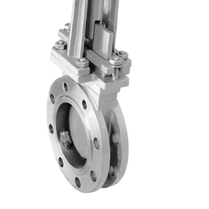 Válvula de cuchilla neumática con brida COVNA para pedidos urgentes, 10 pulgadas, 150LB, de acero inoxidable, para lodos - Product Image 4