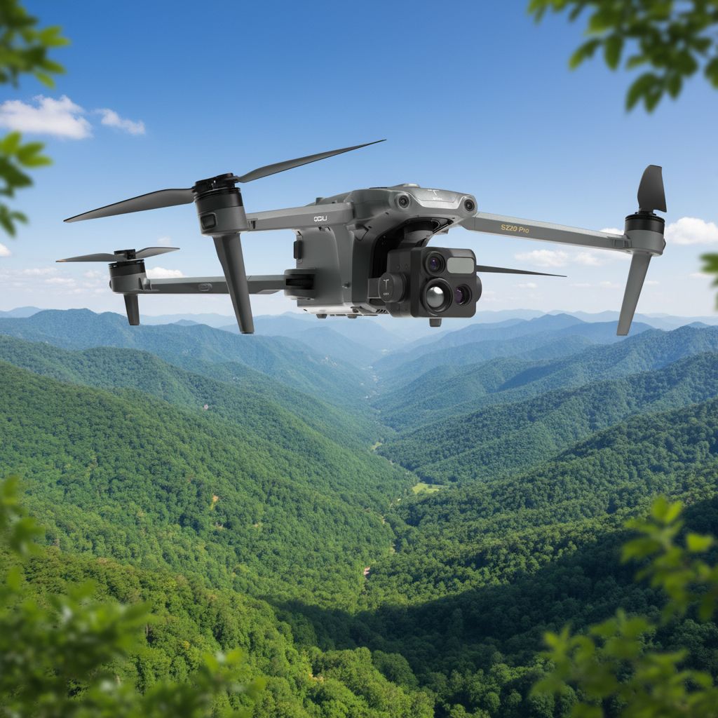 IP43 Light Quadcopter UAV S220 With 15Km Transmission 720 Obstacle Avoidance For Long Range Power Line Inspection