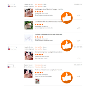 หลอดลิปกลอสขนาด5มล. ทรงสี่เหลี่ยมของเหลวคอนซีลเลอร์รองพื้นหลอดโลโก้แบบกำหนดเอง - Product Image 6