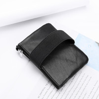 Boshiho Mini Zip Around Wrist Bag Sac à main et étui en cuir véritable avec style tendance