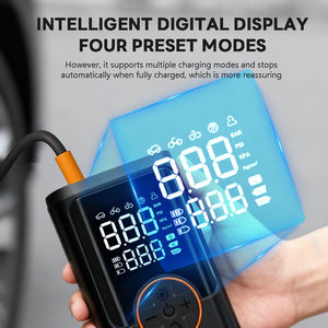 מדחס אוויר חשמלי נייד מיני לרכב 150psi במחיר מפעל, משאבה נטענת ללא כבל, משאבת ניפוח צמיגים דיגיטלית - Product Image 4