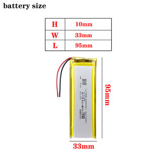 103395 <span class=keywords><strong>3.7v</strong></span> 3700 סוללת ליתיום פולימר ליתיום פולימר - Product Image 2