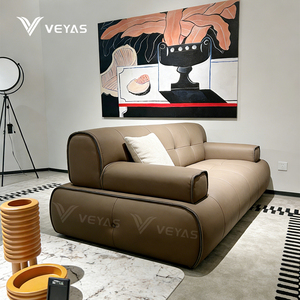 Sofá Seccional Moderno Cuadrado de Cuero Genuino Estilo Italiano Jiangxi Nankang, Buena Calidad y Rentable - Product Image 4