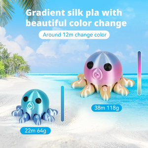Kingroon Seiden-Regenbogen PLA Filament, 1KG Spule 1,75mm 3D-Druckmaterial Mehrfarbiges PLA-Filament für die Meisten FDM 3D-Drucker - Product Image 4