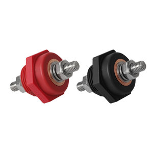Automotive <b>Battery</b> <b>Terminal</b> Connector 48V DC Red Black Plastic Straight Through For Small Engine Use - Product Image 2