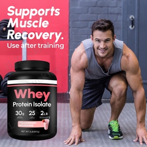 Oem ODM OBMホエイプロテインパウダー2LBサプリメントホエイプロテインゴールドスタンダードホエイプロテインアイソレートパウダー - Product Image 1