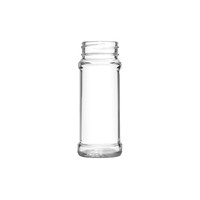 En gros 100ml Rond Clair Assaisonnement Bouteille En Verre Pot En Verre Avec Tamis En Plastique Flip Cap pour Poivre Épice Sel Emballage