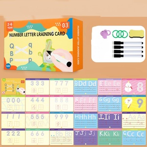 Práctica de escritura educativa reutilizable aprendizaje pluma Control Tarjeta de entrenamiento tarjetas de pensamiento lógico libro para niños juguete de aprendizaje - Product Image 4