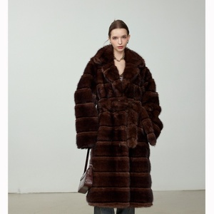 <span class=keywords><strong>Cappotto</strong></span> di <span class=keywords><strong>Visone</strong></span> Personalizzato alla Moda, Caldo Invernale, Lussuoso, Stile Lungo, Giacca Soffice e Spessa in <span class=keywords><strong>Pelliccia</strong></span> di <span class=keywords><strong>Visone</strong></span> - Product Image 6