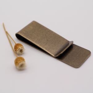 कारखाने की बिक्री सस्ती गुणवत्ता धातु अनुकूलित प्राचीन फिनिश मनी क्लिप - Product Image 2