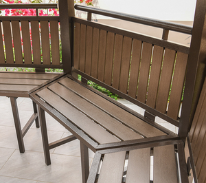 Jardin Commercial Hexagone gazebos 11.5 * 11.5ft cadre en métal Toit Rigide de haute qualité <span class=keywords><strong>pergola</strong></span> extérieure - Product Image 3