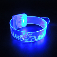 Bracelet à LED avec LOGO personnalisé Bracelets de fête à LED fantaisie Bracelet lumineux à LED Bracelets à LED jouets lumineux Bracelets à LED