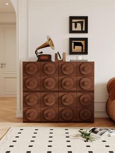 Meubles de décoration de salon en chêne <span class=keywords><strong>Armoire</strong></span> de rangement en bois moderne à 3 portes Table de chevet carrée Canapés Meuble de rangement TV - Product Image 3