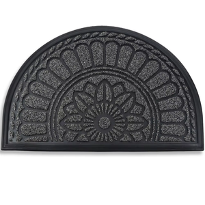 Tapis de bienvenue Viair 60cm*90cm semi-circulaire pour animaux de compagnie, antidérapant, imperméable, intérieur/extérieur, facile à nettoyer - Product Image 1