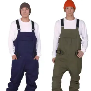 Hot sale multi-colored high stretch custom snow ski bib pants ski overalls