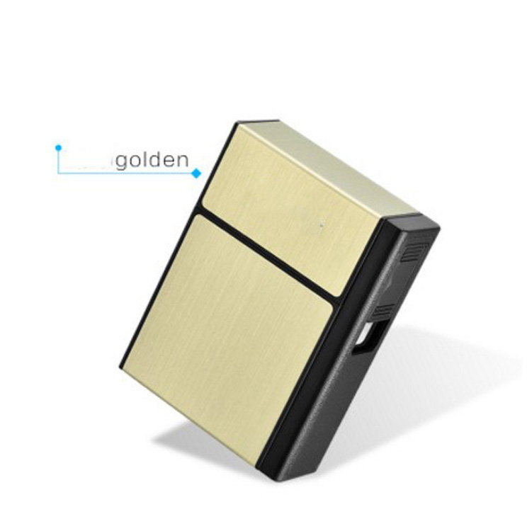 cigarette electric holder Portable LED Cigarette Cases With Lighter Rechargeable Tobacco Holder  Storage Box For 19pcs 84mm Cigarettes Smoking Accessories