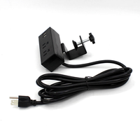 Multiprise de bureau à fixation murale avec charge rapide USB PD20W, rallonge et prise de courant pour bord de bureau