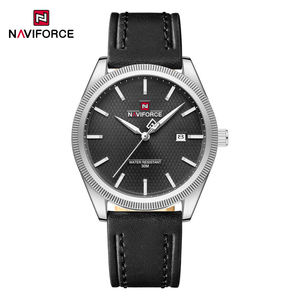 Montre à quartz pour homme NAVIFORCE 9276L, résistante à l'eau, avec bracelet en cuir standard, affichage lumineux des aiguilles, pour garçons - Product Image 1