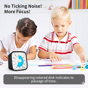 Minuteur visuel portable OEM Yunbaoit 60 minutes silencieux pour enfants, idéal pour l'étude, la cuisine, le bureau, avec compte à rebours Google - Product Image 3
