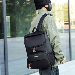 2026 Trending Gray Oxford Custom Student <b>Backpack</b> Laptop School Bag Polyester Zipper Stylish Travel Accessory for Men Women for - Product Image 4