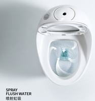 Nouveaux articles sanitaires de haute qualité Types siphoniques en céramique Wc cuvette de toilette en forme d'oeuf
