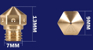 <span class=keywords><strong>Boquilla</strong></span> <span class=keywords><strong>Mk10</strong></span> de latón de alta calidad para filamento de 0,2mm/0,4mm/0,6mm/0,8mm 1,75mm para extrusora de latón <span class=keywords><strong>MK10</strong></span> de rosca M7 Hotend - Product Image 5