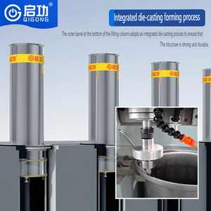 Tự động thủy lực có thể thu vào 870mm tăng thép bollards hệ thống rào cản giao thông cho Quản Lý Giao Thông Đường Bộ - Product Image 2