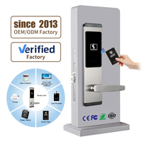 Encodeur de cartes électroniques RFID haute fréquence en acier inoxydable pour serrures de porte d'hôtel intelligentes
