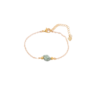 Hot Sell Children's <b>Gold</b> Plated Zinc Alloy Customize Natural Crystal Beads <b>Rose</b> Quartz Bracelet-Gift for Wedding Occasions - Product Image 1