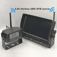 Caméra numérique sans fil 2.4G, moniteur de véhicule, chariot élévateur, avec écran de 7 pouces 1024x600, pour Bus et camion, 24V