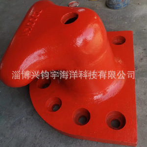Bolardo de amarre de acero fundido tipo R 50KN 1500KN, accesorio de hierro para embarcaciones para fabricación - Product Image 4