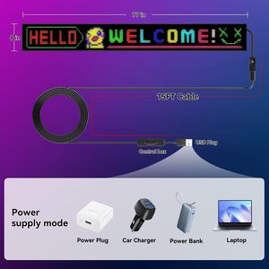 LED Sign 77x8in APP Control Scrolling Text Waterproof Flexible USB Powered for <b>Window</b> Display - Product Image 3