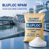 Polyacrylamide non ionique (NPAM) 0-5% de degré ionique pour la clarification des eaux chloroalkaliennes, fabricant, sac en papier kraft de 25 kg