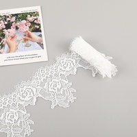 Nouvelle dentelle élastique tricotée au laser pour robe de mariée, vêtements et accessoires textiles de maison en stock 26031201