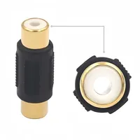 Convertisseur audio RCA, adaptateur audio plaqué or, prise femelle à femelle, coupleur audio, connecteur de câble AUX