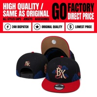 Gorra de Béisbol Original Era de Alta Calidad, 6 Paneles, Visera Plana, Gorras de Béisbol Cerradas, Bordadas, Estilo Hip Hop, Deportivas, Snapback