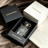 Boîte tiroir de luxe portable et écologique en EVA réutilisable pour emballage de parfum, coffret cadeau beauté haut de gamme personnalisable avec estampage à chaud