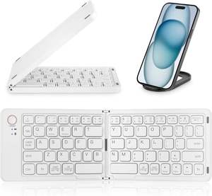 China Factory Oem logo <b>bluetooth</b> Rechargeable Pocket Size Teclado Plegable Espanol Foldable Travel <b>Keyboard</b> for iphone - Product Image 1