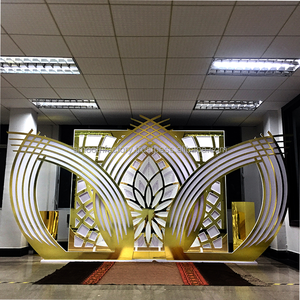 Fondo de Boda Acrílico Personalizado de Fábrica LEDA, Fondo de PVC 3D para Decoración de Escenarios de Eventos de Boda - Product Image 3