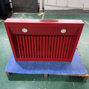 Campana Extractora de Gas de Acero Inoxidable Roja de 30 Pulgadas y 1000m³/h, Control Electrónico LED Táctil Remoto, 3 Velocidades - Product Image 4