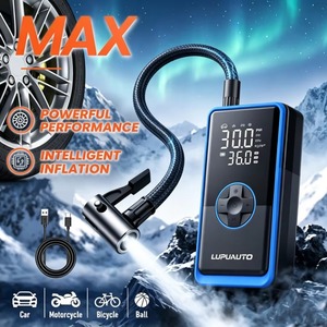 3600mAh Tragbares Luftpumpen-<span class=keywords><strong>Set</strong></span> mit Powerbank Reifenfüller-Kit für Auto SUV Motorrad Fahrrad LED-Licht & Aufbewahrungstasche für Camping - Product Image 1