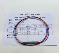 Répartiteur optique FBT, coupleur asymétrique 1:2, 50/60, 40/70, 30/20, 80/90, 10, FTTH, distribution inégale 1:2, tube en acier mini 0,9 mm