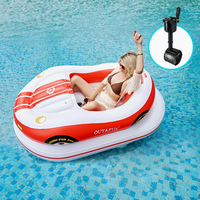 Stock usine Nouveauté 2026 Bateau tamponneur gonflable électrique motorisé rechargeable pour piscine, lac et fête