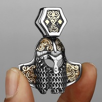 Pendentif Guerrier Viking en Gros, Casque Celtique Punk, Bijoux de Mode de Haute Qualité, Pendentif Mythique en Acier Inoxydable, Colliers