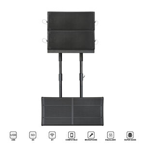 Système de sonorisation professionnel portable 4000W avec double caisson de basses actif 15 pouces et enceinte colonne 10 pouces, pour karaoké et sonorisation, avec boîtier en plastique, DSP/WiFi - Product Image 2