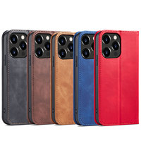Étui portefeuille en cuir PU pour iPhone 13 Pro - Housse avec support, 2 emplacements pour cartes, fermeture magnétique et coque antichoc