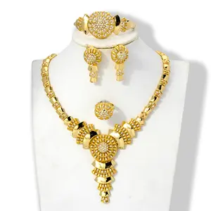 Ladies Jewelry Gold 14K Dropshipping Of An Indian Bride Sets Afghani Russian Jewelry Sets For Women