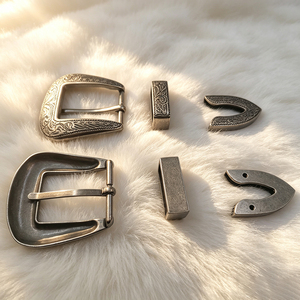 Hebilla de Aleación de Zinc de 3.2cm, Estilo Europeo y Americano, Juego de Tres Piezas con Diamantes, Venta Directa de Fábrica - Product Image 5